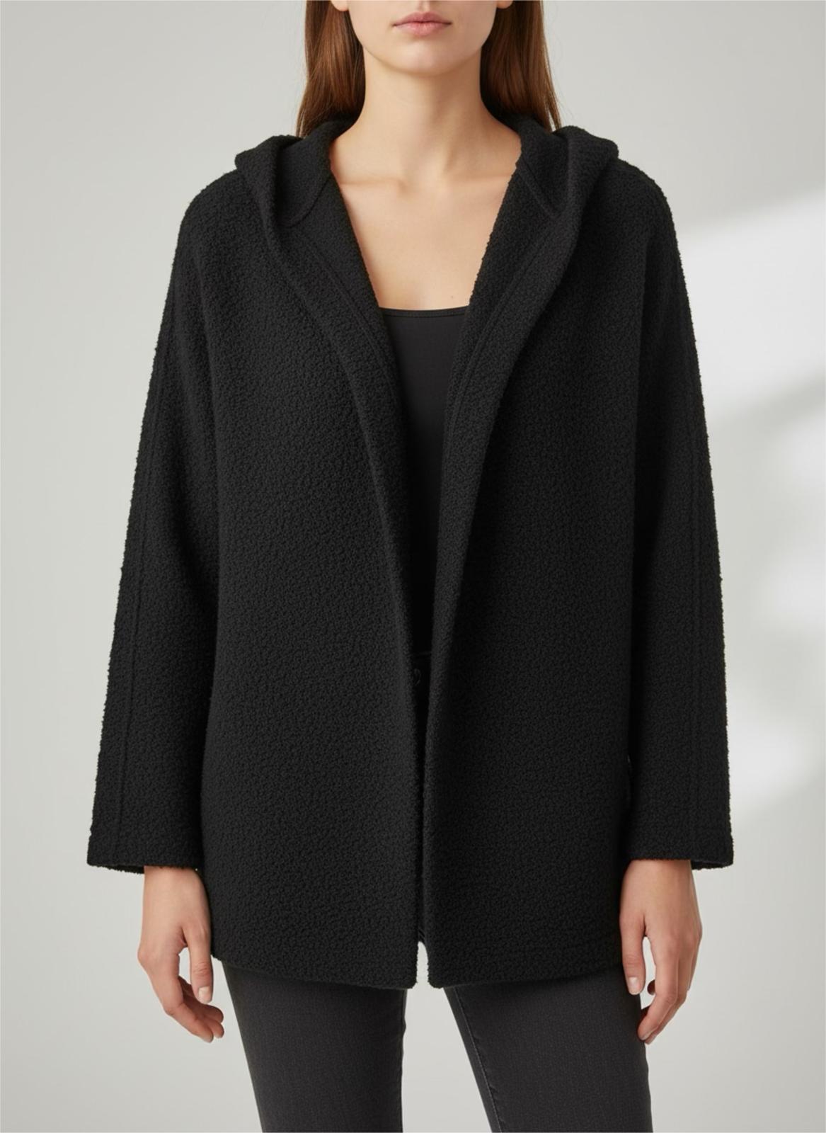 Norie Hoodie Cape Black 