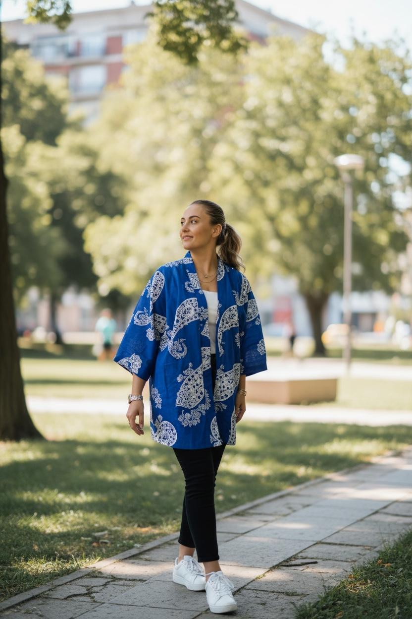 Azure Grace Kimono