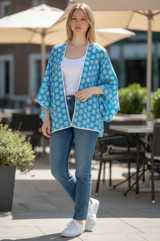 Fisto Bloom Kimono